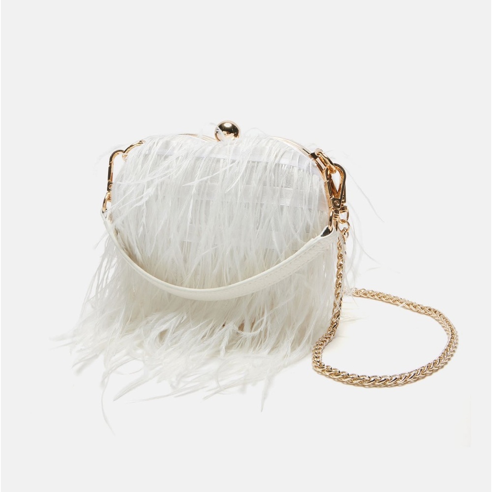 Heart feather purse
